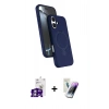MARSİLYAN™- iPhone 16 Kılıf İz Işık Koleksiyonu - Şeffaf Pasifik Cam Ekran Koruyucu + Bilvis Titan Kamera Lens - GS