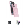MARSİLYAN™- iPhone 16 Kılıf İz Işık Koleksiyonu - Şeffaf Pasifik Cam Ekran Koruyucu + PVD Metal Kamera Lens - MI