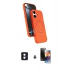 MARSİLYAN™- iPhone 16 Kılıf İz Işık Koleksiyonu - Siyah 3D Antistatik Mat Seramik Nano Ekran Koruyucu + PVD Metal Kamera Lens - MI