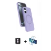 MARSİLYAN™- iPhone 16 Kılıf İz Işık Koleksiyonu - Siyah 3D Antistatik Seramik Nano Ekran Koruyucu + PVD Metal Kamera Lens - PE