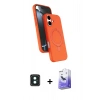 MARSİLYAN™- iPhone 16 Kılıf İz Işık Koleksiyonu - Siyah Bilvis 5in1 5D Magic Hayalet Cam Ekran Koruyucu + PVD Metal Kamera Lens - YL