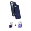 MARSİLYAN™- iPhone 16 Kılıf İz Işık Koleksiyonu - Siyah Bilvis 5in1 5D Magic Hayalet Cam Ekran Koruyucu + Bilvis Titan Kamera Lens - YL