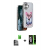 MARSİLYAN™- iPhone 16 Kılıf İz Minimal Koleksiyonu - Şeffaf 360 Full Body Arka Koruyucu + Raze Metal Kamera Lens - SH