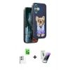 MARSİLYAN™- iPhone 16 Kılıf İz Minimal Koleksiyonu - Şeffaf Pasifik Cam Ekran Koruyucu + Raze Metal Kamera Lens - BZ