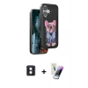 MARSİLYAN™- iPhone 16 Kılıf İz Minimal Koleksiyonu - Şeffaf Pasifik Cam Ekran Koruyucu + PVD Metal Kamera Lens - MI
