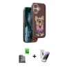 MARSİLYAN™- iPhone 16 Kılıf İz Minimal Koleksiyonu - Şeffaf Pasifik Cam Ekran Koruyucu + Raze Metal Kamera Lens - SH