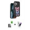 MARSİLYAN™- iPhone 16 Kılıf İz Minimal Koleksiyonu - Şeffaf Pasifik Cam Ekran Koruyucu + Raze Metal Kamera Lens - SH