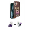 MARSİLYAN™- iPhone 16 Kılıf İz Minimal Koleksiyonu - Şeffaf Pasifik Cam Ekran Koruyucu + Bilvis Titan Kamera Lens - YL