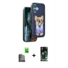 MARSİLYAN™- iPhone 16 Kılıf İz Minimal Koleksiyonu - Siyah 360 Mat Full Body Arka Koruyucu + Raze Metal Kamera Lens - SH