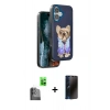 MARSİLYAN™- iPhone 16 Kılıf İz Minimal Koleksiyonu - Siyah 3D Antistatik Hayalet Cam Ekran Koruyucu + Raze Metal Kamera Lens - SH