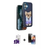 MARSİLYAN™- iPhone 16 Kılıf İz Minimal Koleksiyonu - Siyah 3D Antistatik Mat Seramik Nano Ekran Koruyucu + Bilvis Titan Kamera Lens - GS