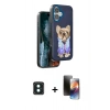 MARSİLYAN™- iPhone 16 Kılıf İz Minimal Koleksiyonu - Siyah 3D Antistatik Mat Seramik Nano Ekran Koruyucu + PVD Metal Kamera Lens - YL