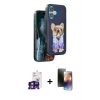 MARSİLYAN™- iPhone 16 Kılıf İz Minimal Koleksiyonu - Siyah 3D Antistatik Mat Seramik Nano Ekran Koruyucu + Bilvis Titan Kamera Lens - YL