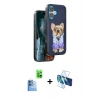 MARSİLYAN™- iPhone 16 Kılıf İz Minimal Koleksiyonu - Siyah 3D Antistatik Seramik Nano Ekran Koruyucu + Raze Metal Kamera Lens - LT