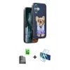 MARSİLYAN™- iPhone 16 Kılıf İz Minimal Koleksiyonu - Siyah 3D Antistatik Seramik Nano Ekran Koruyucu + Raze Metal Kamera Lens - SH