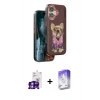 MARSİLYAN™- iPhone 16 Kılıf İz Minimal Koleksiyonu - Siyah Bilvis 5in1 3D Magic Cam Ekran Koruyucu + Bilvis Titan Kamera Lens - GS