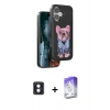 MARSİLYAN™- iPhone 16 Kılıf İz Minimal Koleksiyonu - Siyah Bilvis 5in1 3D Magic Cam Ekran Koruyucu + PVD Metal Kamera Lens - MI