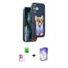 MARSİLYAN™- iPhone 16 Kılıf İz Minimal Koleksiyonu - Siyah Bilvis 5in1 3D Magic Cam Ekran Koruyucu + Raze Metal Kamera Lens - PE