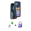 MARSİLYAN™- iPhone 16 Kılıf İz Minimal Koleksiyonu - Siyah Bilvis 5in1 5D Magic Hayalet Cam Ekran Koruyucu + Raze Metal Kamera Lens - BZ