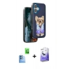 MARSİLYAN™- iPhone 16 Kılıf İz Minimal Koleksiyonu - Siyah Bilvis 5in1 5D Magic Hayalet Cam Ekran Koruyucu + Raze Metal Kamera Lens - LT