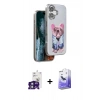 MARSİLYAN™- iPhone 16 Kılıf İz Minimal Koleksiyonu - Siyah Bilvis 5in1 5D Magic Hayalet Cam Ekran Koruyucu + Bilvis Titan Kamera Lens - YL