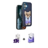 MARSİLYAN™- iPhone 16 Kılıf İz Minimal Koleksiyonu - Siyah Bilvis 5in1 5D Magic Hayalet Cam Ekran Koruyucu + Bilvis Titan Kamera Lens - SH