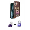 MARSİLYAN™- iPhone 16 Kılıf İz Minimal Koleksiyonu - Siyah Bilvis 5in1 5D Magic Hayalet Cam Ekran Koruyucu + Bilvis Titan Kamera Lens - SH