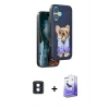 MARSİLYAN™- iPhone 16 Kılıf İz Minimal Koleksiyonu - Siyah Bilvis 5in1 5D Magic Hayalet Cam Ekran Koruyucu + PVD Metal Kamera Lens - MI