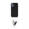 MARSİLYAN™- iPhone 16 Kılıf Kıvılcım Çizgi Serisi - Şeffaf Pasifik Cam Ekran Koruyucu