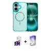 MARSİLYAN™- iPhone 16 Kılıf Kıvılcım Form Prime - Siyah Bilvis 5in1 3D Magic Cam Ekran Koruyucu + Bilvis Titan Kamera Lens - YL