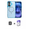 MARSİLYAN™- iPhone 16 Kılıf Kıvılcım Form Prime - Siyah Bilvis 5in1 3D Magic Cam Ekran Koruyucu + PVD Metal Kamera Lens - MI