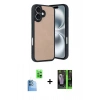 MARSİLYAN™- iPhone 16 Kılıf Kıvılcım Işık Serisi - Şeffaf 360 Full Body Arka Koruyucu + Raze Metal Kamera Lens - LT