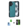 MARSİLYAN™- iPhone 16 Kılıf Kıvılcım Işık Serisi - Şeffaf 360 Full Body Arka Koruyucu + Raze Metal Kamera Lens - LT