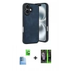 MARSİLYAN™- iPhone 16 Kılıf Kıvılcım Işık Serisi - Şeffaf 360 Full Body Arka Koruyucu + Raze Metal Kamera Lens - LT