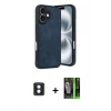 MARSİLYAN™- iPhone 16 Kılıf Kıvılcım Işık Serisi - Şeffaf 360 Full Body Arka Koruyucu + PVD Metal Kamera Lens - MI