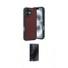 MARSİLYAN™- iPhone 16 Kılıf Kıvılcım Işık Serisi - Siyah 3D Antistatik Hayalet Cam Ekran Koruyucu