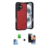 MARSİLYAN™- iPhone 16 Kılıf Kıvılcım Işık Serisi - Siyah 3D Antistatik Mat Seramik Nano Ekran Koruyucu + Raze Metal Kamera Lens - LT