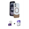 MARSİLYAN™- iPhone 16 Kılıf Kozmos Form Özel Seri - Siyah Bilvis 5in1 3D Magic Cam Ekran Koruyucu + Bilvis Titan Kamera Lens - GS