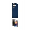 MARSİLYAN™- iPhone 16 Kılıf Kozmos Klasik Prime - Siyah 3D Antistatik Mat Seramik Nano Ekran Koruyucu
