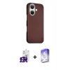 MARSİLYAN™- iPhone 16 Kılıf Kozmos Klasik Prime - Siyah Bilvis 5in1 3D Magic Cam Ekran Koruyucu + Bilvis Titan Kamera Lens - GS