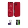MARSİLYAN™- iPhone 16 Kılıf Kozmos Yansıma Özel Seri - Şeffaf 360 Full Body Arka Koruyucu + Bilvis Titan Kamera Lens - YL