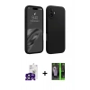 MARSİLYAN™- iPhone 16 Kılıf Kozmos Yansıma Özel Seri - Şeffaf 360 Full Body Arka Koruyucu + Bilvis Titan Kamera Lens - SH