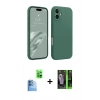 MARSİLYAN™- iPhone 16 Kılıf Kozmos Yansıma Özel Seri - Şeffaf 360 Full Body Arka Koruyucu + Raze Metal Kamera Lens - LT