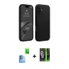 MARSİLYAN™- iPhone 16 Kılıf Kozmos Yansıma Özel Seri - Şeffaf 360 Full Body Arka Koruyucu + Raze Metal Kamera Lens - LT