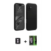 MARSİLYAN™- iPhone 16 Kılıf Kozmos Yansıma Özel Seri - Şeffaf 360 Full Body Arka Koruyucu + Pembe PVD Metal Kamera Lens