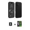 MARSİLYAN™- iPhone 16 Kılıf Kozmos Yansıma Özel Seri - Şeffaf 360 Full Body Arka Koruyucu + PVD Metal Kamera Lens - YL