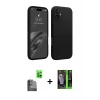 MARSİLYAN™- iPhone 16 Kılıf Kozmos Yansıma Özel Seri - Şeffaf 360 Full Body Arka Koruyucu + Raze Metal Kamera Lens - SH