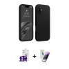 MARSİLYAN™- iPhone 16 Kılıf Kozmos Yansıma Özel Seri - Şeffaf Pasifik Cam Ekran Koruyucu + Bilvis Titan Kamera Lens - GS