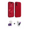 MARSİLYAN™- iPhone 16 Kılıf Kozmos Yansıma Özel Seri - Şeffaf Pasifik Cam Ekran Koruyucu + Siyah Bilvis Titan Kamera Lens