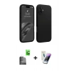 MARSİLYAN™- iPhone 16 Kılıf Kozmos Yansıma Özel Seri - Şeffaf Pasifik Cam Ekran Koruyucu + Raze Metal Kamera Lens - SH